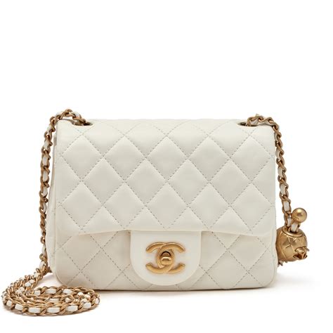 chanel square mini flap pearl crush bag|chanel bag sotheby's.